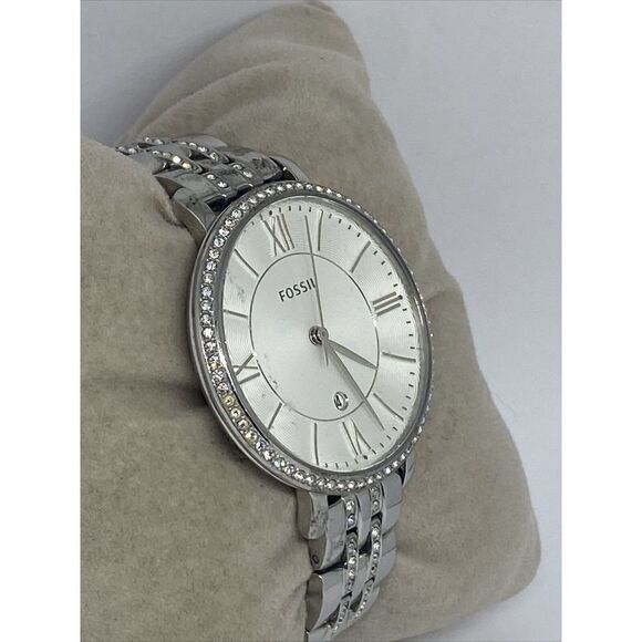 Fossil Jacqueline ES3545 Women's Silver Stainless Steel Analog Dial Watch RQ100 - Picture 5 of 12